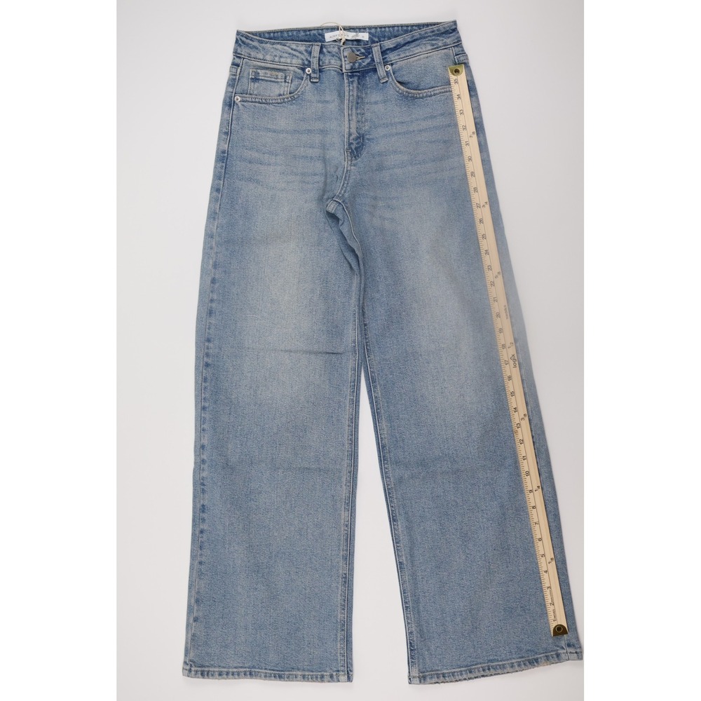 Altar'd State Wide Leg Jeans 6 Light Wash Denim Casual High Rise - Picture 4 of 7
